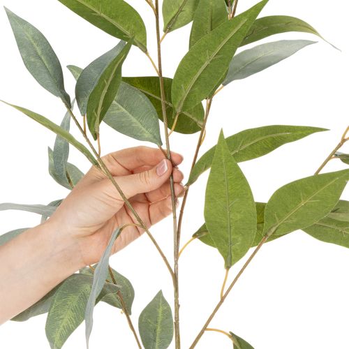 Branche d'eucalyptus artificielle, vert naturel, décoration, 100 cm | Floristik24.be