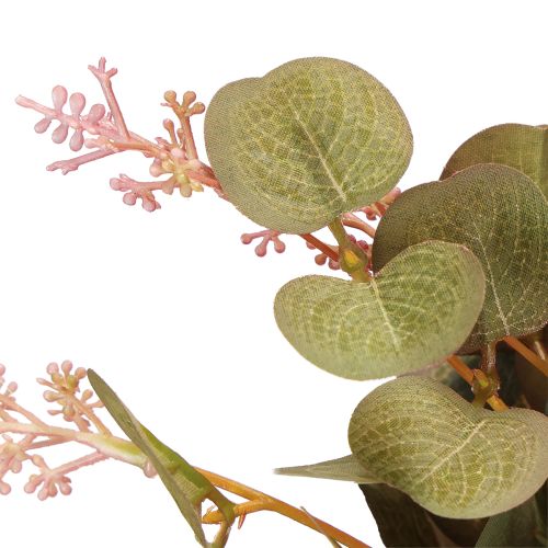Article Branches d'eucalyptus artificielles à fleurs roses, 45 cm, 3 pièces
