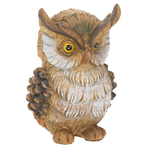 Figurine de hibou, petit hibou assis, décoration, 11 cm