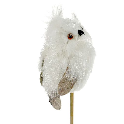 Article Chouette sur la canne blanche 9cm L48cm