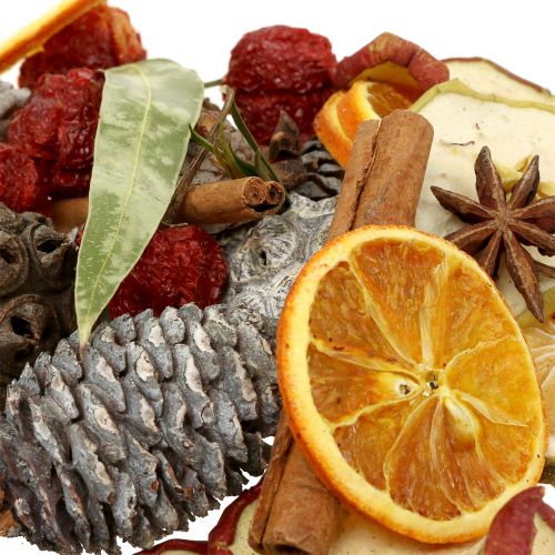 Article Mélange de Noël fruits et cônes 150 g