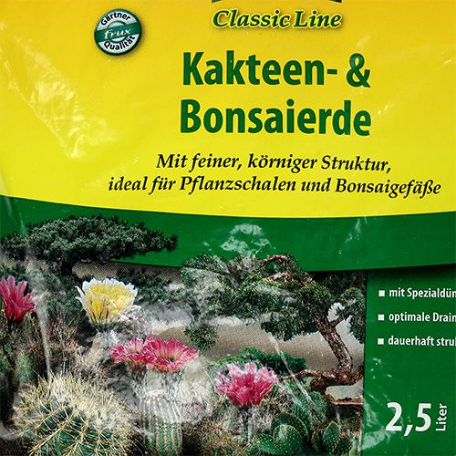 Article Terreau pour cactus et bonsaï FRUX 2,5 litres