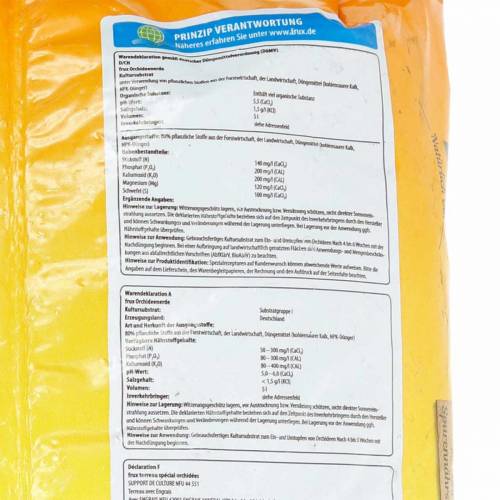 Article Terreau pour orchidées FRUX Earth (5 litres)