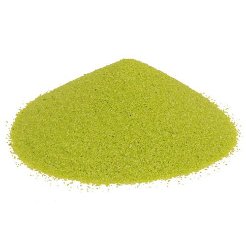 Floristik24 Sable de couleur 0.1mm - 0.5mm vert pomme 2kg