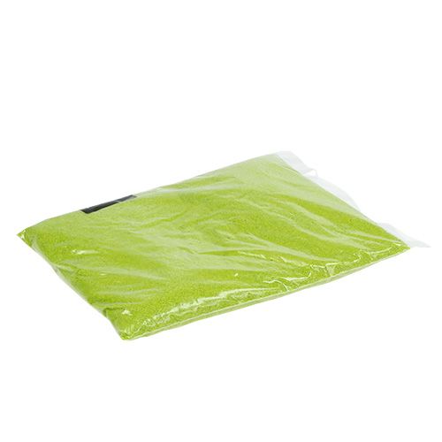 Floristik24 Sable de couleur 0.1mm - 0.5mm vert pomme 2kg