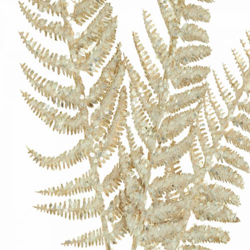 Article Déco fougère plante artificielle or, paillettes décoration de Noël 74cm