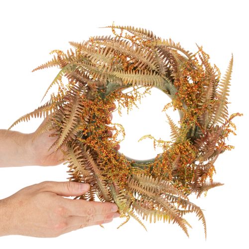 Couronne de fougère artificielle pour table et porte 35 cm | Floristik24.be