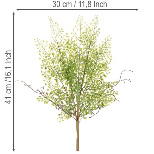 Branche de ruscus artificielle verte pour décoration florale, 41 cm | Floristik24.be