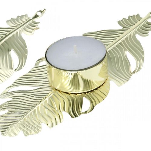 Floristik24 Bougeoir sur ressort, décoration métal, bougeoir, décoration de l'Avent doré Ø2.2cm L13cm 4pcs