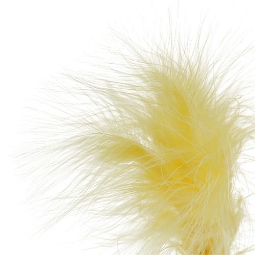 Floristik24 Ressort sur tige L 30cm Jaune 12pcs