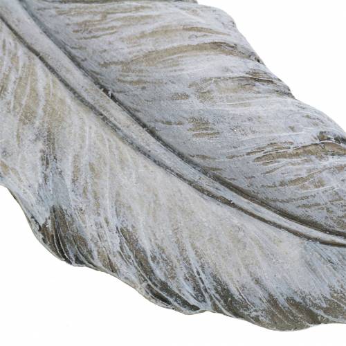Article Plume de décoration funéraire 18cm x 6,5cm 4 pcs
