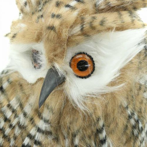 Article Hibou déco, automne, animal de la forêt, décoration hiver H27cm