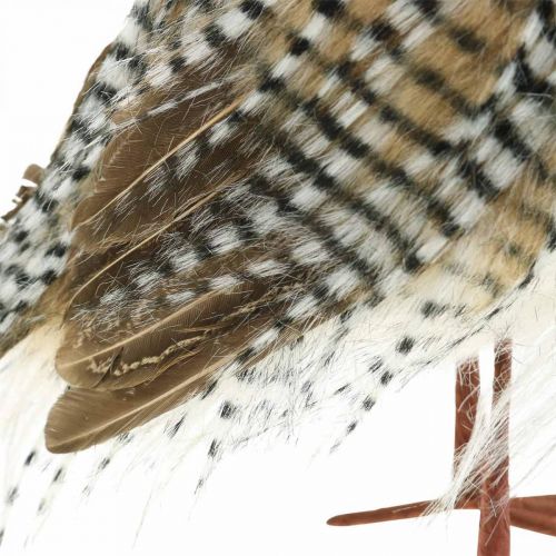Article Hibou déco, automne, animal de la forêt, décoration hiver H27cm