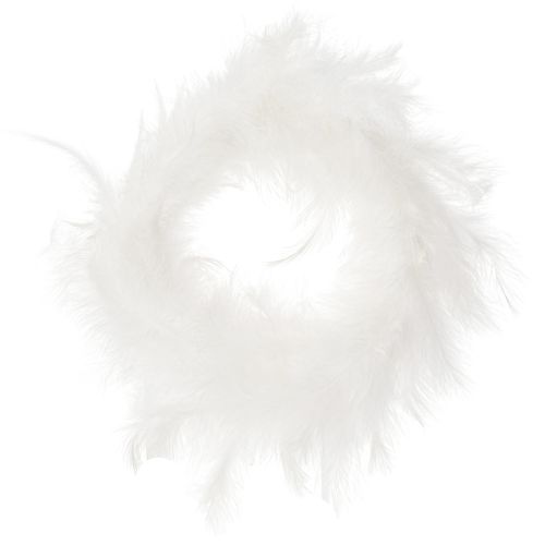 Floristik24 Couronne de plumes idéale pour la décoration de mariage et une ambiance festive à Pâques (20 cm)