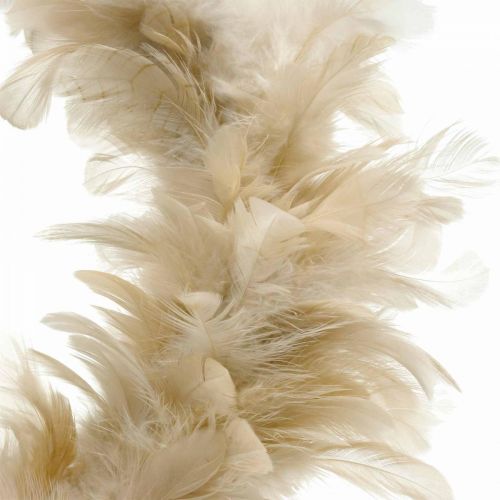 Floristik24 Couronne de plumes déco rose Ø25cm Couronne de plumes