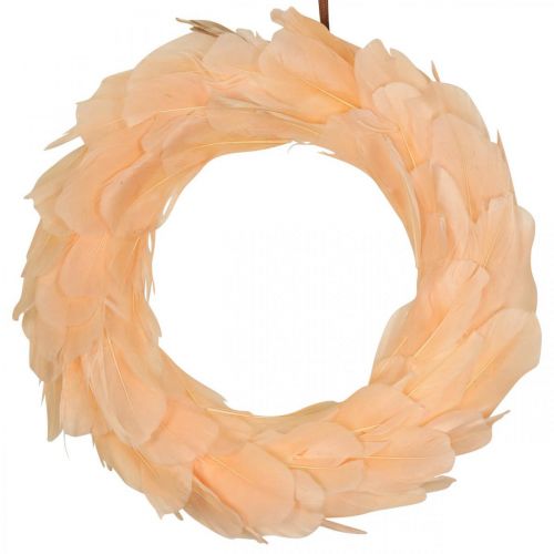 Floristik24 Couronne de printemps couronne orange à suspendre couronne de porte Ø20cm 3pcs