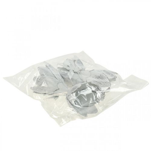 Floristik24 Suspension elfe déco métal blanc Ø7,5cm H12cm 4pcs