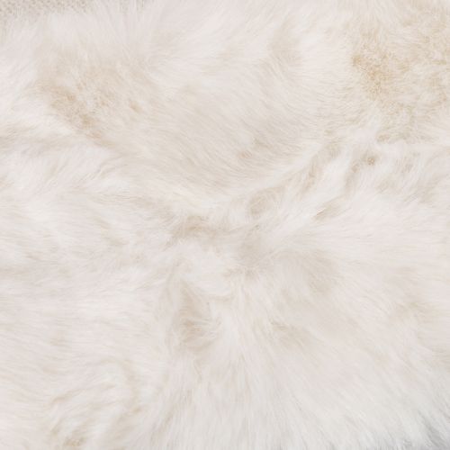 Ruban décoratif blanc duveteux, rouleau en fausse fourrure, 10 x 140 cm, 3 pièces | Floristik24.be