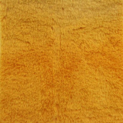 Article Ruban fourrure fausse fourrure jaune pour artisanat chemin de table 15×150cm