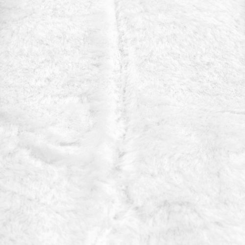 Floristik24 Ruban de fourrure décoratif blanc 10x200cm