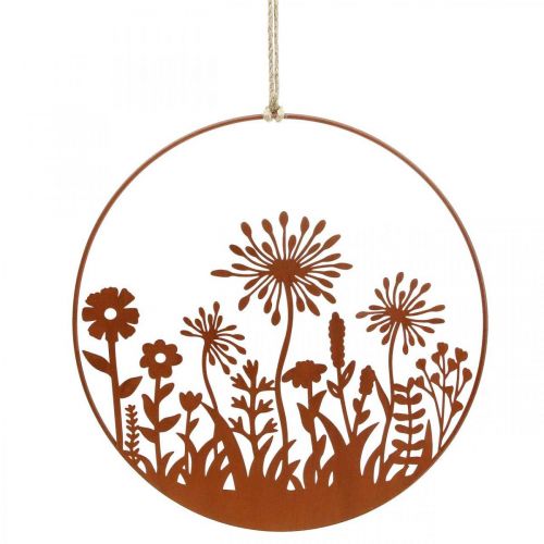 Article Décoration de fenêtre décoration à suspendre à ressort décoration de fleurs en métal Ø30cm 2 pcs