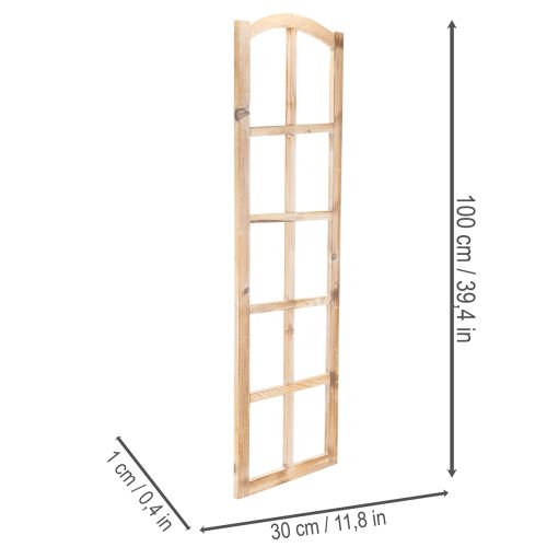 Cadre de fenêtre en bois comme décoration murale 100 cm | Floristik24.be