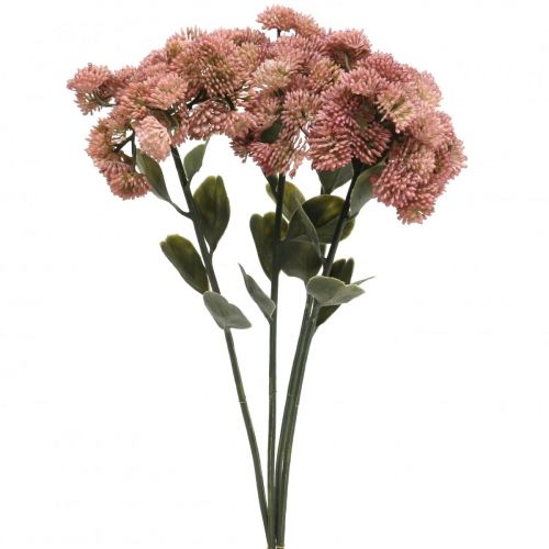 Floristik24 Orpin Rose Sedum Orpin Fleurs Artificielles H48cm 4pcs