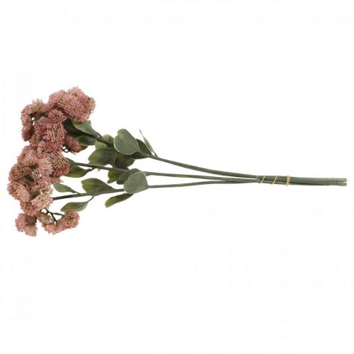 Article Orpin Rose Sedum Orpin Fleurs Artificielles H48cm 4pcs