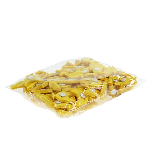 Article Canard en feutre, poulet autocollant jaune 96 pcs