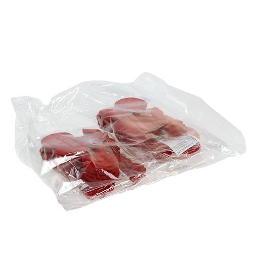 Floristik24 Feutre cerises rouges 32p