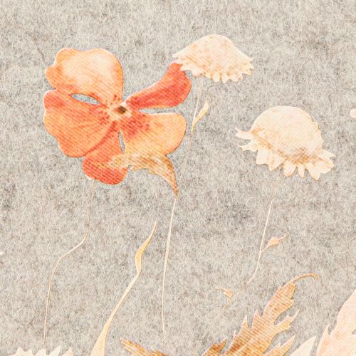 Article Sets de table en feutre avec motif floral – sets de table élégants pour une décoration de table naturelle 45x35cm 2 pièces