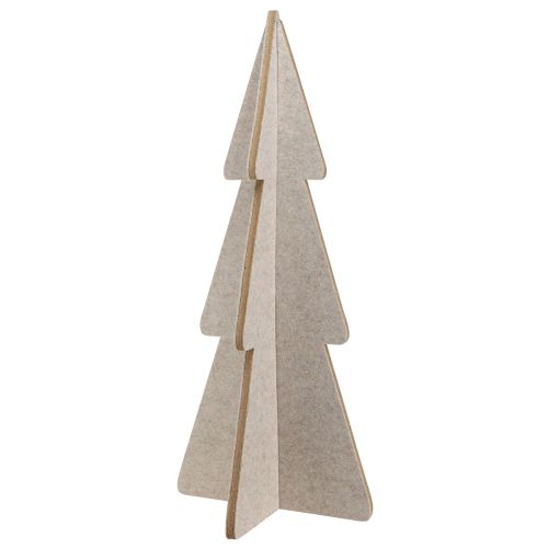 Floristik24 Décoration sapin de Noël en feutre sapin beige H80cm