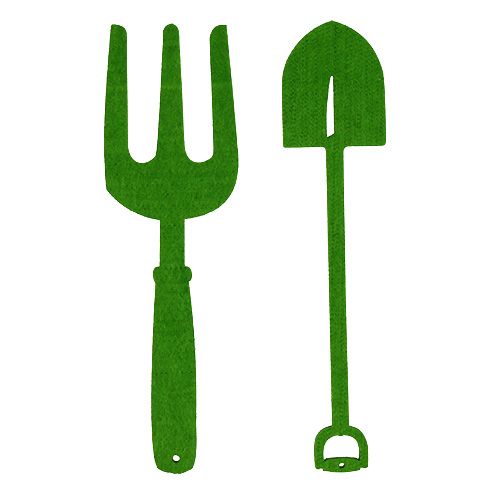 Outil de jardin en feutre vert 4 pcs