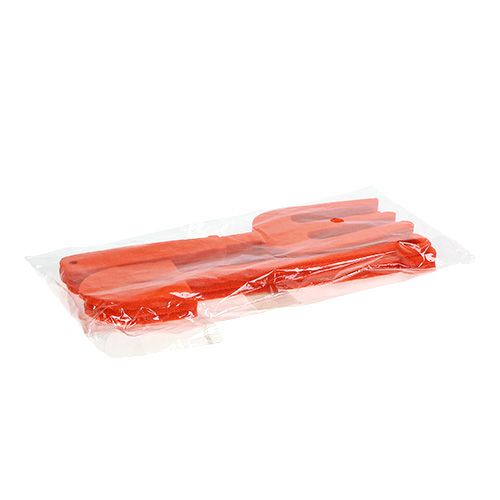 Article Outils de jardin en feutrine orange 6 p.