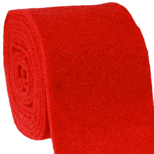 Ruban de feutrine 15cm x 5m rouge foncé