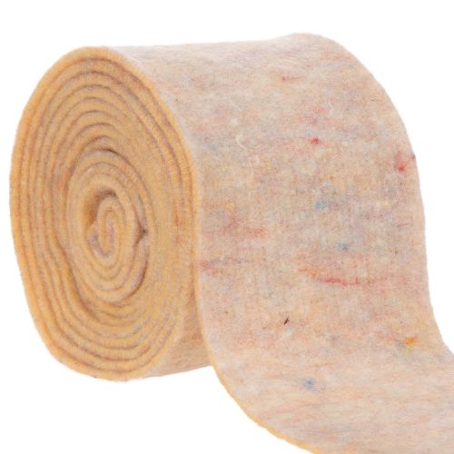 Ruban de feutrine, dessous de plat bicolore en feutrine de laine, orange/multicolore, 15 cm x 5 m acheter | Floristik24.be
