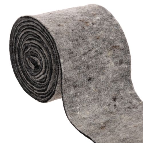 Charnière pour pot en feutre de laine bicolore, gris/noir, 15 cm x 5 m acheter | Floristik24.be