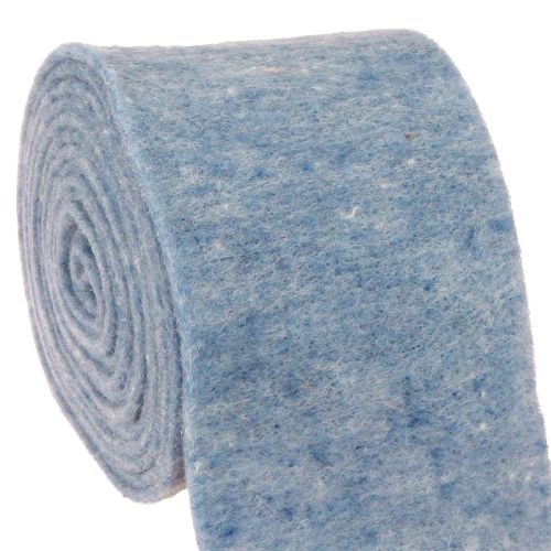 Floristik24 Ruban feutre bleu 15cm 5m