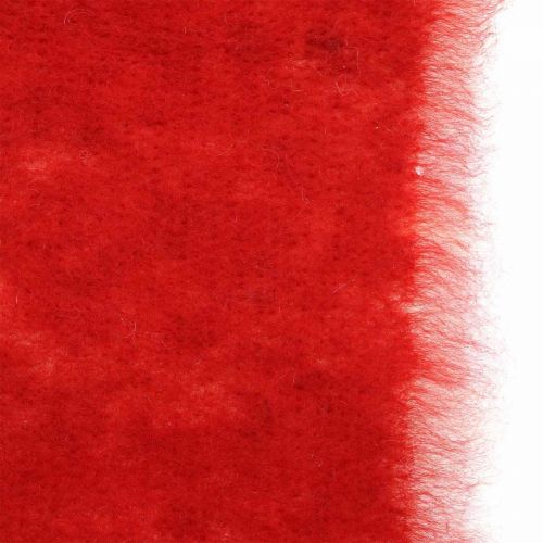 Article Ruban feutre décoration bicolore rouge, blanc Pot ruban Noël 15cm × 4m