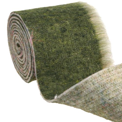 Floristik24 Ruban feutre Franzi pot ruban laine feutre vert foncé 15cm 4m