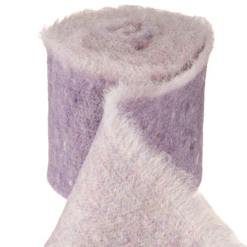 Article Ruban de feutre Franzi ruban de feutre de laine violet bicolore 15cm 4m