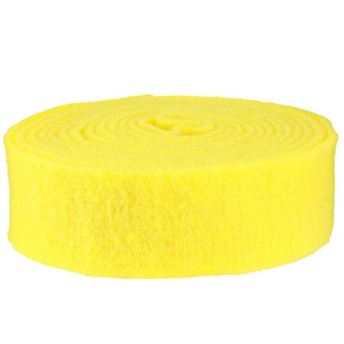 Article Ruban feutre ruban décoratif jaune feutre 7,5cm 5m