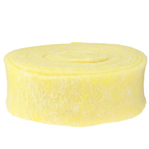 Article Ruban feutre jaune clair 7,5cm 5m