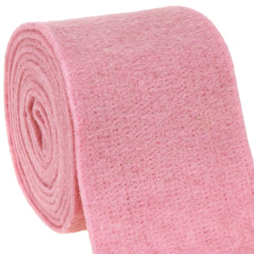 Floristik24 Ruban feutre, ruban à pot vieux rose 15cm 5m