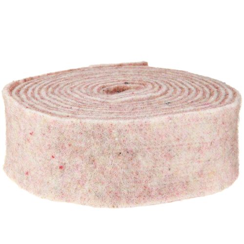 Article Ruban feutre ruban de laine tissu décoratif marron beige feutre de laine 7,5 cm 5 m