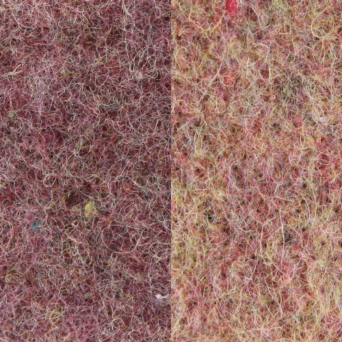 Article Ruban en feutre ruban de laine tissu décoratif rouge vin beige 7,5cm 5m