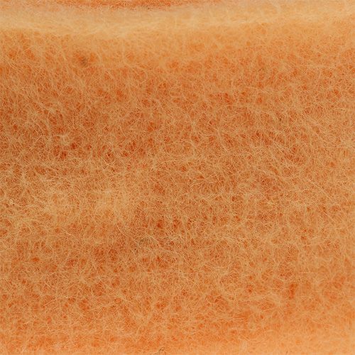 Floristik24 Ruban feutre 7,5cm 5m orange clair
