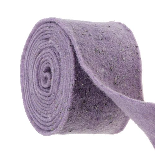 Floristik24 Ruban de feutrine Emotion fleurs de lavande 15cm x 5m violet