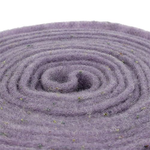 Article Ruban de feutrine Emotion fleurs de lavande 15cm x 5m violet