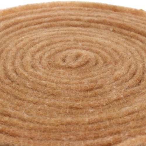 Floristik24 Ruban feutrine nature 15cm 5m